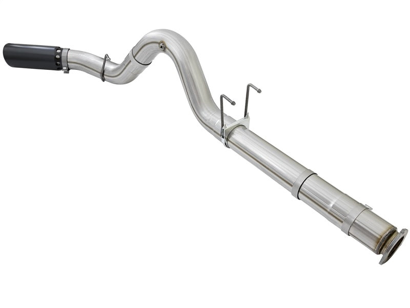 aFe ATLAS 5-Inch DPF-Back Aluminized Steel Exhaust System with Black Tip for 2017 Ford F-250/F-350 6.7L Diesel
