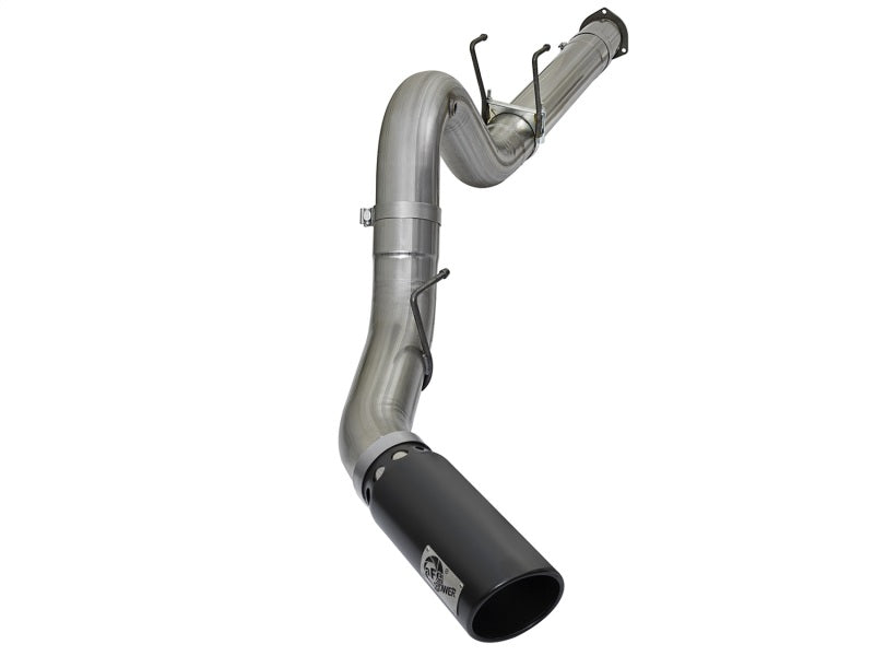aFe Large Bore HD 5 Inch Diesel Exhaust System with Black Tip for 2017 Ford F-250 & F-350 6.7L V8