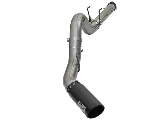 aFe Large Bore HD 5 Inch Diesel Exhaust System with Black Tip for 2017 Ford F-250 & F-350 6.7L V8