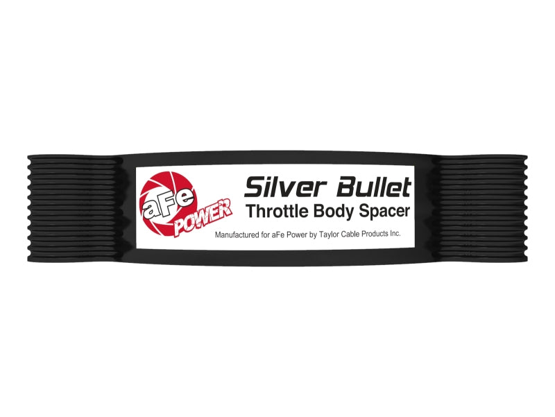 aFe Silver Bullet Aluminum Throttle Body Spacer for Chevrolet Corvette C8 (2020-2026) – Black