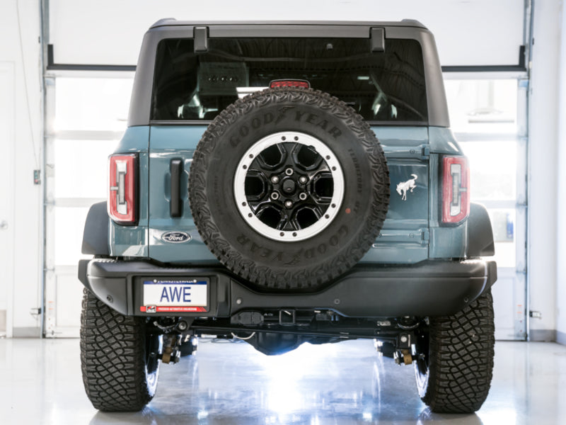 AWE Tuning 0FG Exhaust System for Ford Bronco with BashGuard™ - No Tips