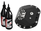 aFe Power Dana 30 Front Differential Cover for Jeep Wrangler TJ/JK 1997-2018 with Machined Fins & Synthetic Gear Oil