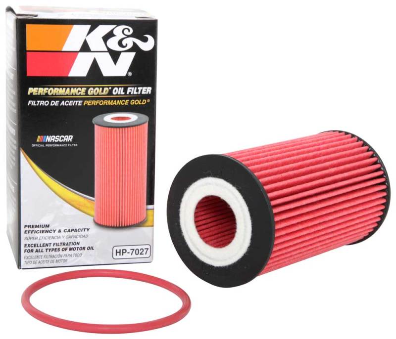 K&N Engineering HP-7027 Performance Oil Filter for Chevrolet Cruze 2011-2013 with Hengst Filter Housing