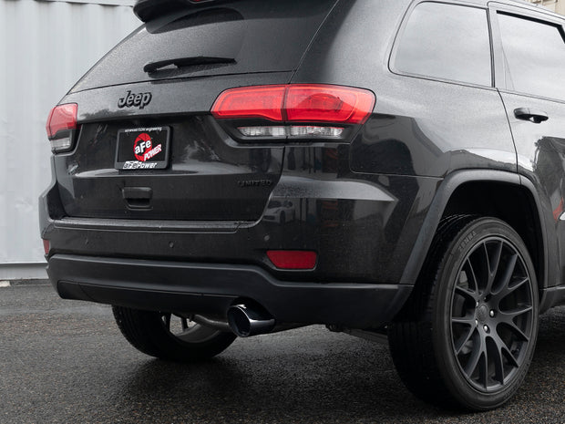 aFe Large Bore HD 3-inch Stainless Steel Cat-Back Exhaust with Black Tips for Jeep Grand Cherokee WK2 (2014-2019) V6-3.6L
