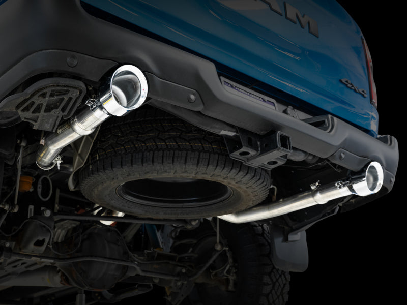 AWE Tuning 19-21 Ram 1500 5.7L Dual Rear Exit Cat-Back Exhaust with Chrome Silver Tips (Part #3015-32005)
