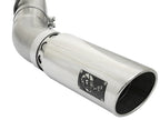 aFe Large Bore HD 5-inch 409 Stainless Steel DPF-Back Exhaust System with Polished Tip for 2017 GM Duramax V8-6.6L (L5P)