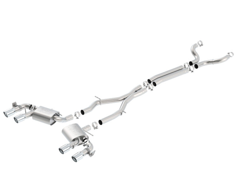 Borla ATAK Cat-Back Exhaust System for 2017-2023 Chevrolet Camaro ZL1 6.2L V8 with Dual Mode NPP Valves