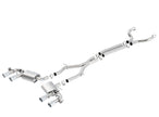 Borla ATAK Cat-Back Exhaust System for 2017-2023 Chevrolet Camaro ZL1 6.2L V8 with Dual Mode NPP Valves