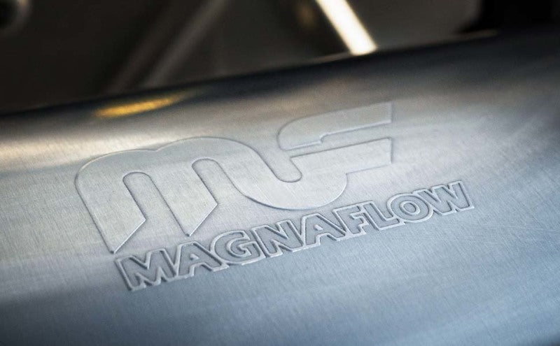 MagnaFlow 11249 Oval Straight-Through Performance Muffler - Stainless Steel, 4x9in.