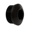 DeatschWerks 8AN ORB Male Plug with Low Profile Internal Allen Hex - Matte Black Finish