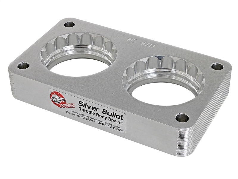 aFe Silver Bullet Throttle Body Spacer Kit for Ford F-250 (99-04 V10 6.8L) - Enhance Power and Throttle Response