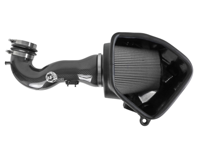 aFe 57-10015D Track Series Carbon Fiber Cold Air Intake System with Pro Dry S Filter for GM Trucks and SUVs 2016-2021