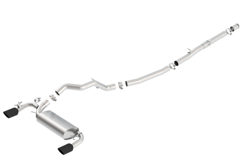 Borla 16-18 Ford Focus RS 2.3L MT AWD ATAK Catback Exhaust with Black Chrome Tips