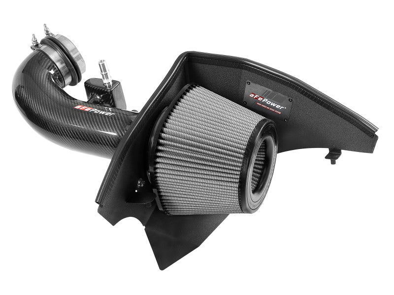 aFe 57-10015D Track Series Carbon Fiber Cold Air Intake System with Pro Dry S Filter for GM Trucks and SUVs 2016-2021