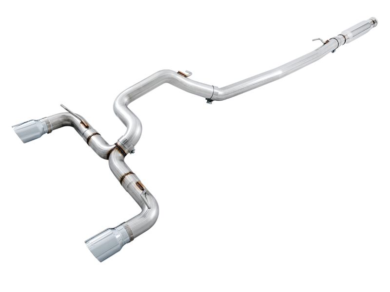 AWE Tuning Ford Focus RS Track Edition Cat-Back Exhaust with Diamond Black Tips