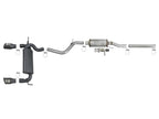 aFe Rebel Series 2.5 inch 409 Stainless Steel Cat-Back Exhaust System with Black Tips for Jeep Wrangler (2007-2018) V6 3.6L / 3.8L