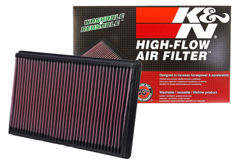 K&N Engineering 33-2247 High-Flow Reusable Air Filter for Dodge Ram 1500 (2004-2007) 3.7L, 4.7L, 5.7L