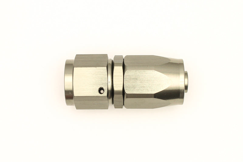 DeatschWerks 8AN Female Swivel Straight Hose End CPE - Anodized DW Titanium