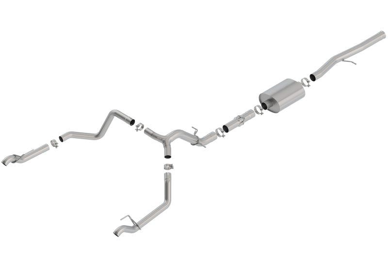 Borla ATAK Cat-Back Exhaust System for 2019-2021 Chevrolet Silverado 1500 & GMC Sierra 1500 6.2L V8 with Factory Tips