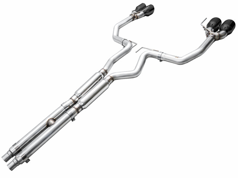 AWE Tuning 3020-43375 Track Edition Cat-Back Exhaust for 2024-2026 Ford Mustang Dark Horse with Quad Diamond Black Tips
