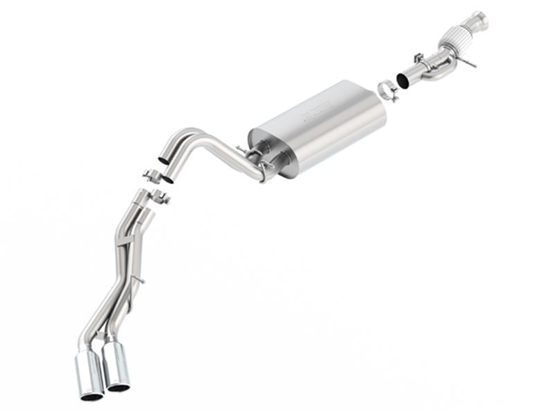 Borla Touring Cat-Back Exhaust System for 2015-2016 GMC Yukon & Cadillac Escalade 6.2L V8 - Dual Same Side Exit with 4-Inch Chrome Tips
