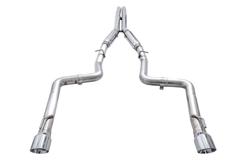 AWE Tuning Track Edition Exhaust for 2015+ Dodge Charger 6.4L/6.2L with Chrome Silver Tips