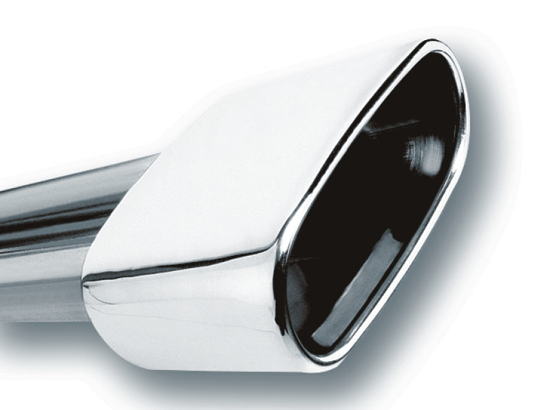 Borla 2.5-inch Inlet Rectangular Rolled-Edge Exhaust Tip with 6.69 x 3 Inches Outlet - Part #20244