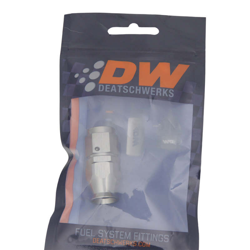 DeatschWerks 6AN Female Swivel Straight Hose End PTFE with Olive Insert - Anodized DW Titanium