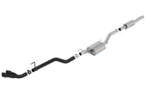 Borla ATAK Cat-Back Exhaust System for 2020-2026 Jeep Gladiator 3.6L V6 with Black Tips, Part Number 140813CB