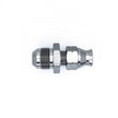 DeatschWerks 8AN Male Flare to 5/16 Inch Hardline Compression Adapter - Anodized Matte Black