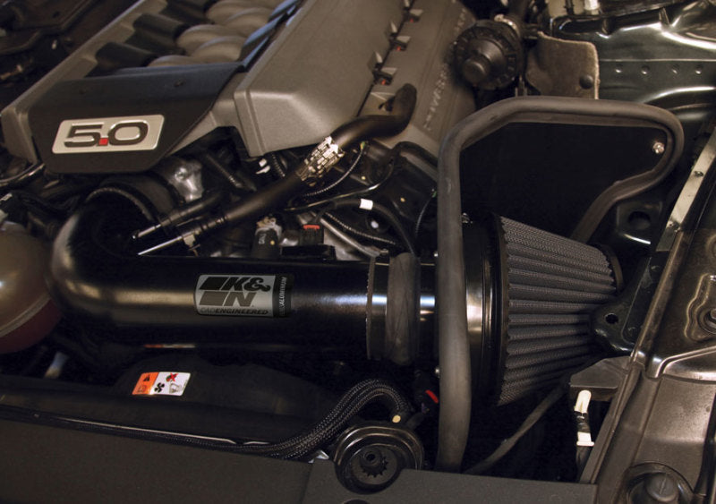 K&N Engineering 71-3535 Black Performance Cold Air Intake Kit for Ford Mustang 5.0L V8