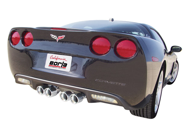 Borla S-Type Axle-Back Exhaust System for Chevrolet Corvette 2005-2008 with 6.0L/6.2L V8 Engines