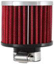 K&N Engineering 62-1390 Crankcase Vent Filter with Chrome Top and Reusable Synthetic Media