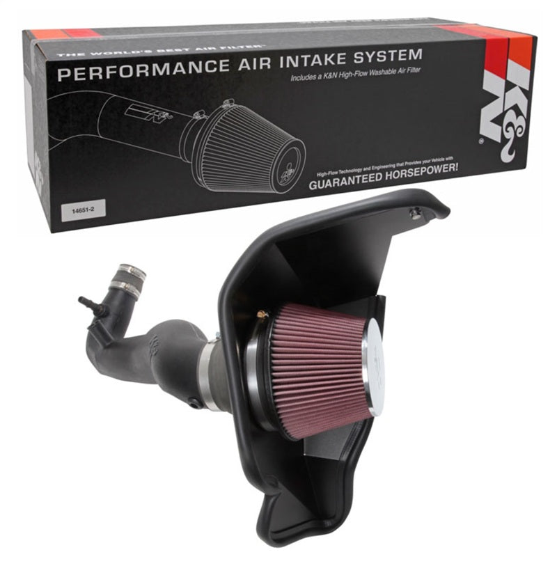 K&N Engineering 63-2606 High-Flow Cold Air Intake System for 2018-2022 Ford Mustang 2.3L EcoBoost
