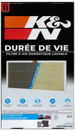 K&N HVAC Filter 14 x 25 x 1 - Reusable Washable Synthetic Pleated Air Filter for Home HVAC Systems