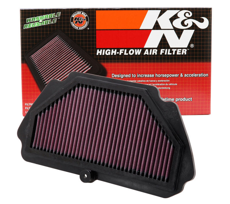 K&N Engineering Part KA-6009 Replacement High-Flow Air Filter for Kawasaki ZX-6R Models