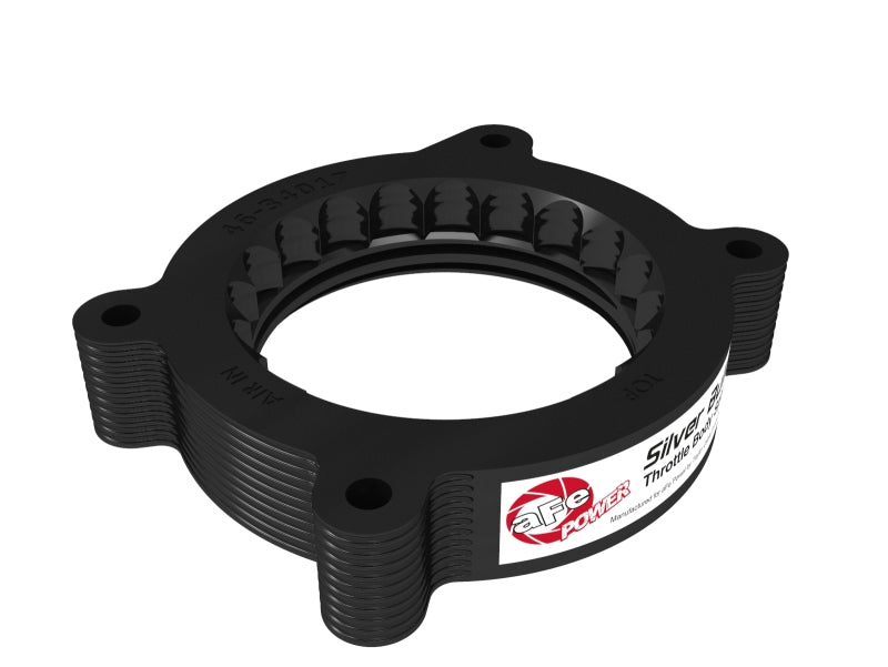 aFe Silver Bullet Aluminum Throttle Body Spacer for Chevrolet Corvette C8 (2020-2026) – Black