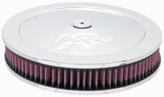 K&N Engineering Custom Air Cleaner Assembly with 5 1/8 Inch Flange and 11 Inch Outer Diameter