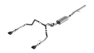 Borla 2024 Chevy Silverado 1500 6.2L V8 Touring Catback Exhaust with Valve Simulator - Carbon Fiber Tips