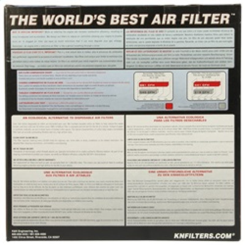 K&N Replacement Air Filter for Ford Mustang V8 4.6L (1996-2004) – High-Flow Washable & Reusable Air Filter Part E-0945