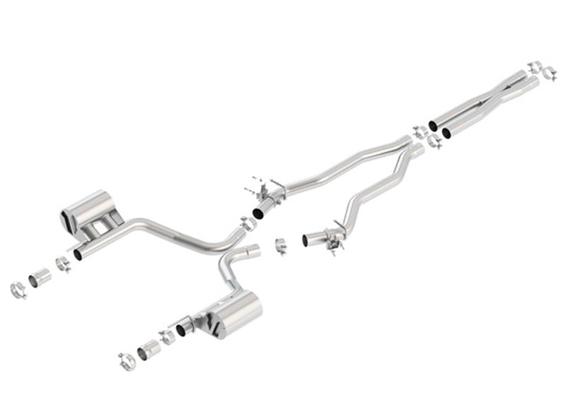 Borla ATAK Cat-Back Exhaust System for 2015-2023 Dodge Charger SRT 392 & 2015-2023 Chrysler 300C with 6.4L V8 - No Tips
