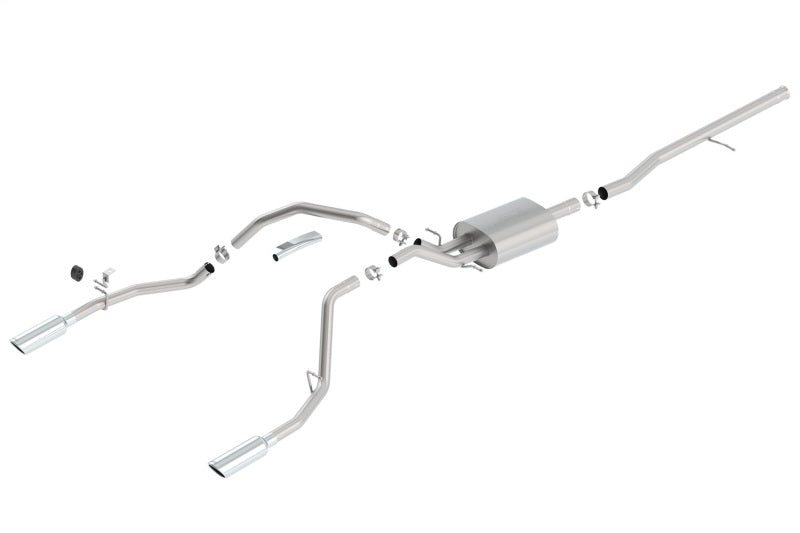Borla S-Type Cat-Back Exhaust System for 2014-2018 Chevy Silverado 1500 & GMC Sierra 1500 with 5.3L V8