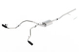 Borla ATAK Cat-Back Exhaust System with Black Chrome Tips for 2014-2018 Chevy Silverado 1500 and GMC Sierra 1500 5.3L V8
