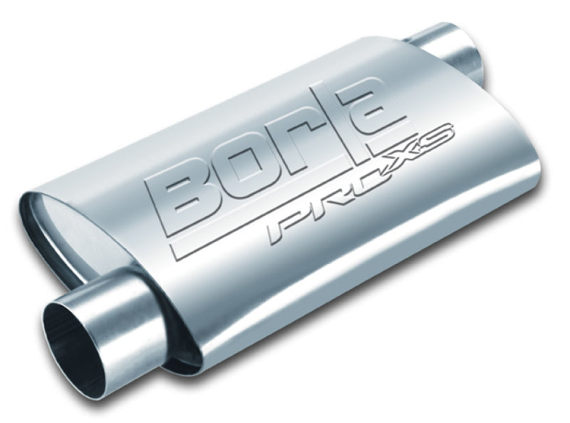 Borla Pro-XS Universal 3-Inch Offset Inlet/Outlet Muffler with Reversible Design