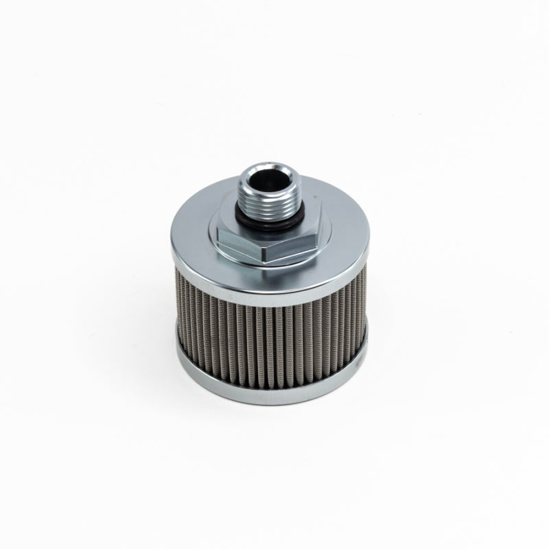 DeatschWerks Stainless Steel 8AN 100 Micron Universal Fuel Pump Pre-Filter for In-line Fuel Pumps