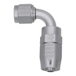 DeatschWerks 6AN Female Swivel 90-Degree Hose End CPE – Anodized DW Titanium Fuel Fitting