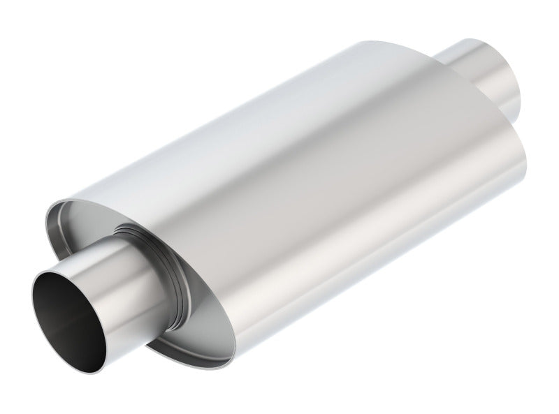 Borla XR-1 Multi-Core 3-inch Center Inlet/Outlet Oval Racing Muffler for High-Performance Vehicles