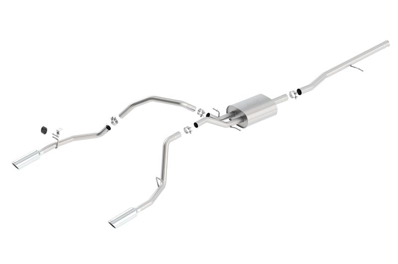 Borla S-Type Cat-Back Exhaust System for 2014-2018 Chevy Silverado 1500 & GMC Sierra 1500 with 5.3L V8