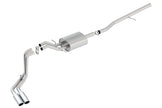 Borla S-Type Cat-Back Exhaust System for 2014-2018 Chevrolet Silverado 1500 & GMC Sierra 1500, 2019 Silverado 1500 LD & Sierra 1500 LD, 5.3L V8 with Side Exit Design