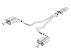 Borla ATAK Cat-Back Exhaust System for 2015-2017 Ford Mustang 3.7L V6 | 2.25-inch Pipe with 4-inch Single Round Rolled Tips